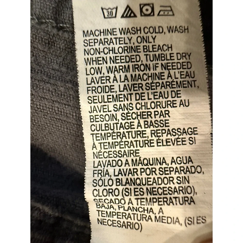 Lucky Brand 221 Original Straight Corduroy Pants Mens 36x30 Charcoal Grey
